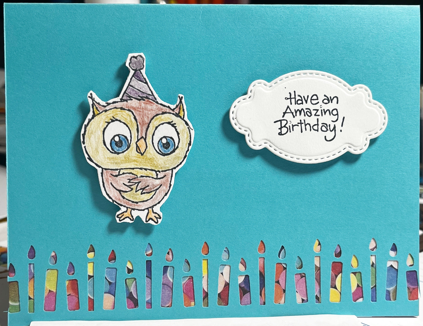 Party Owl Birthday Card