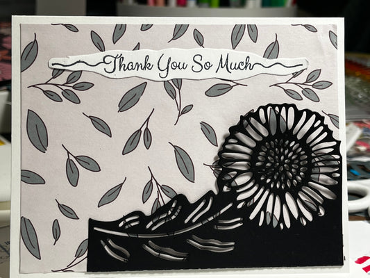 Sunflower Thank You Card