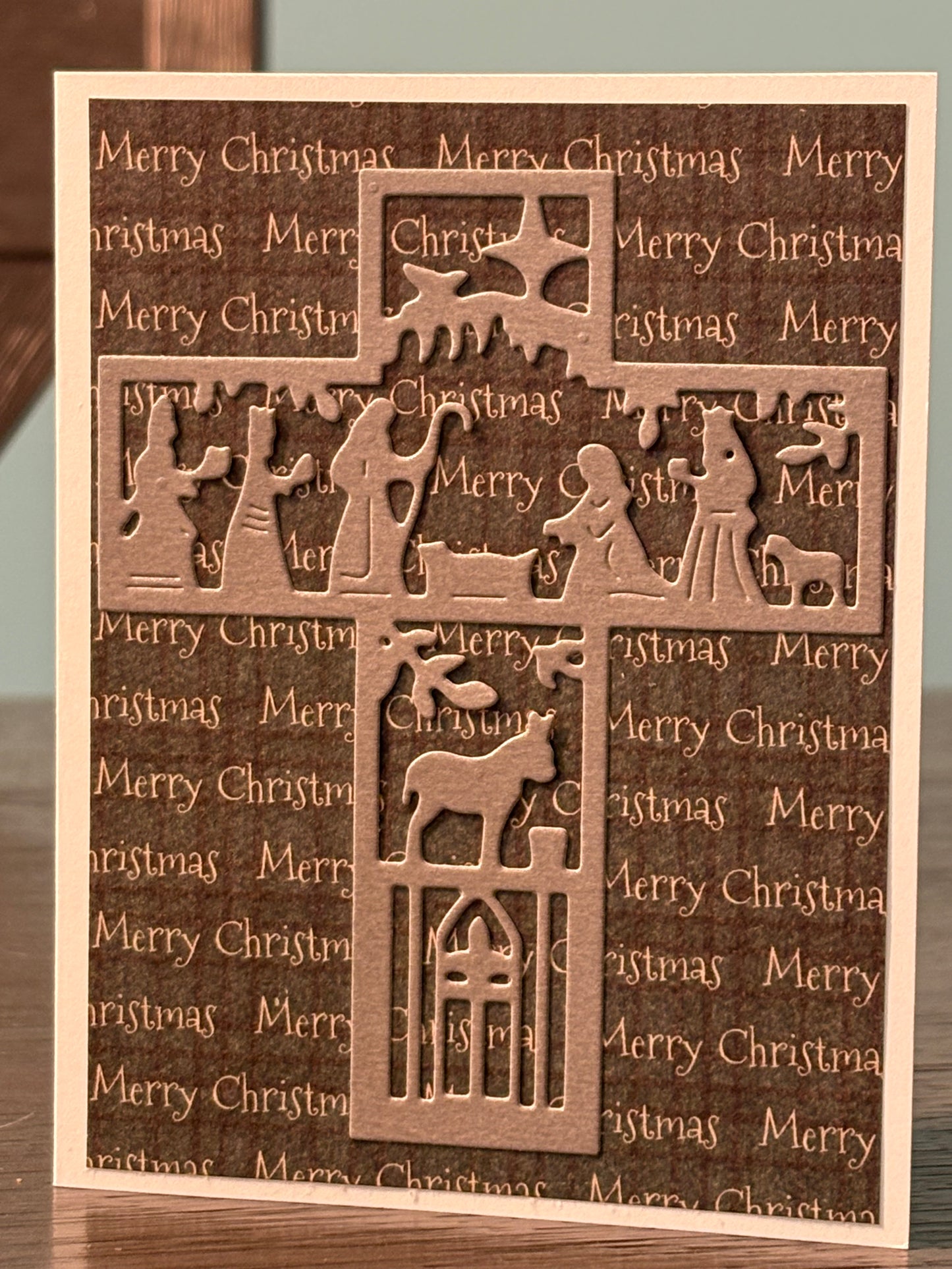 Nativity Cross Christmas Card