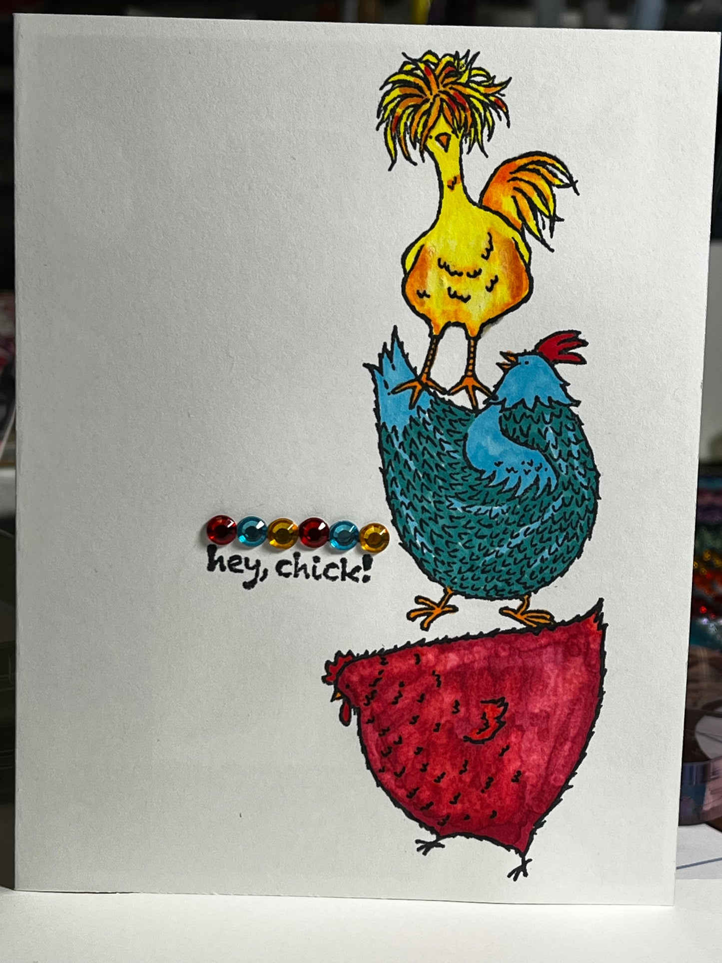 Chicken Chick Birthday Card