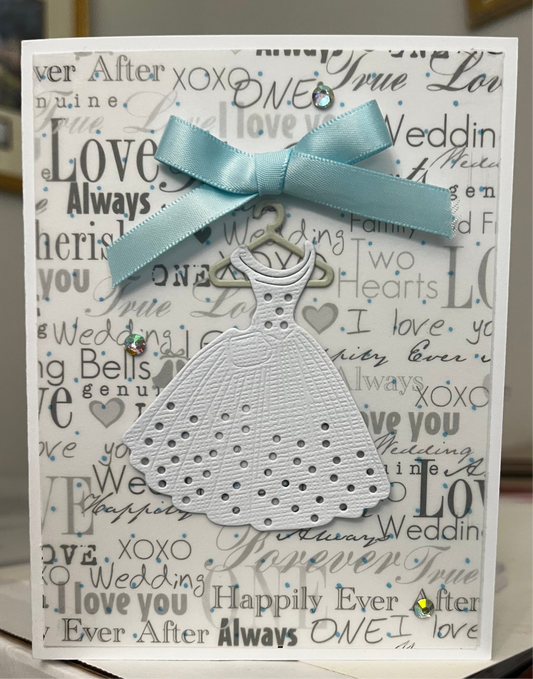 Wedding Bridal Gown Card