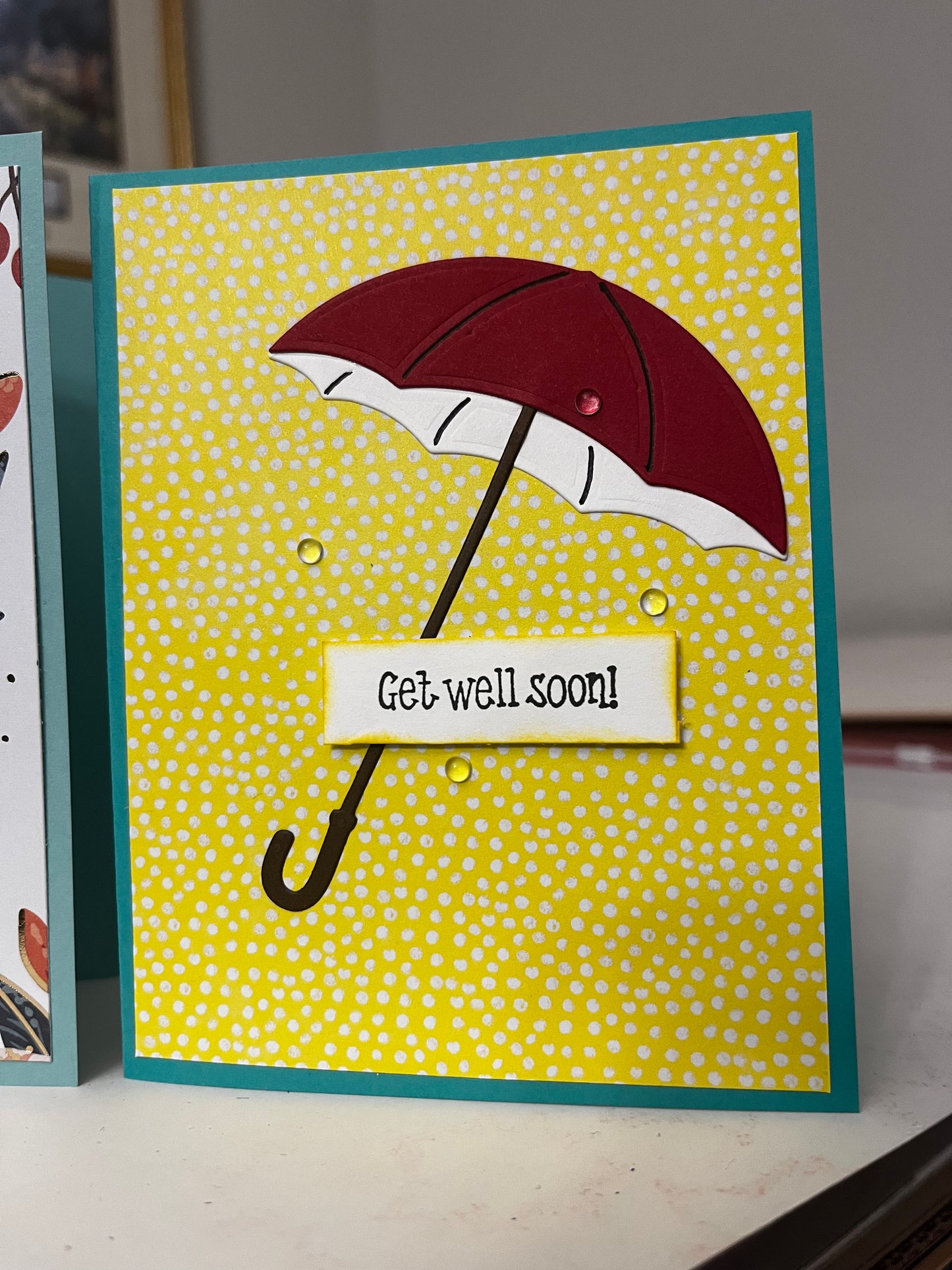 Get Well Soon Umbrella Card