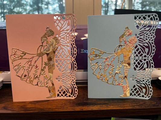 Wedding Bride and Groom Card