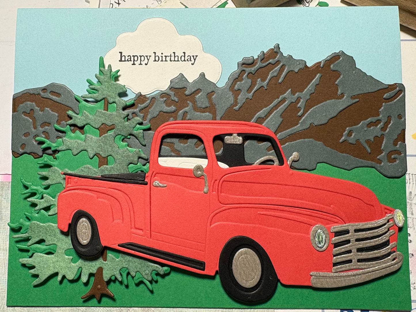Old Truck Birthday Card