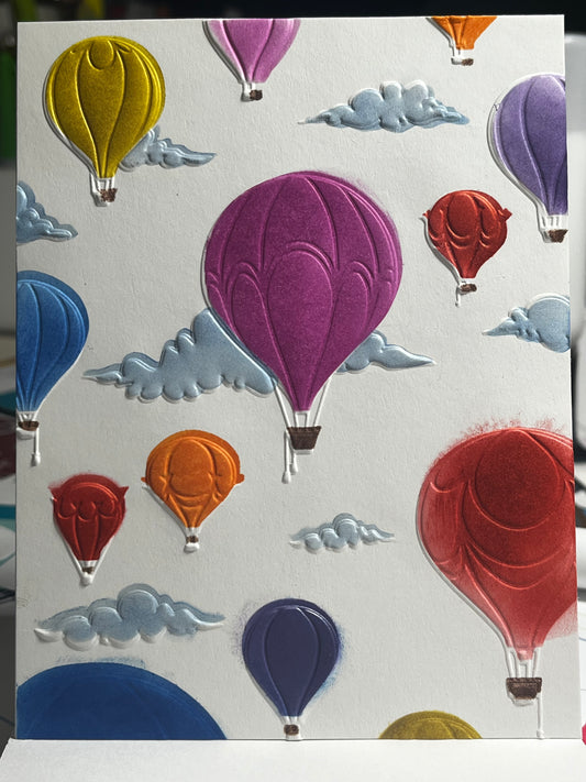 Hot Air Balloon Card