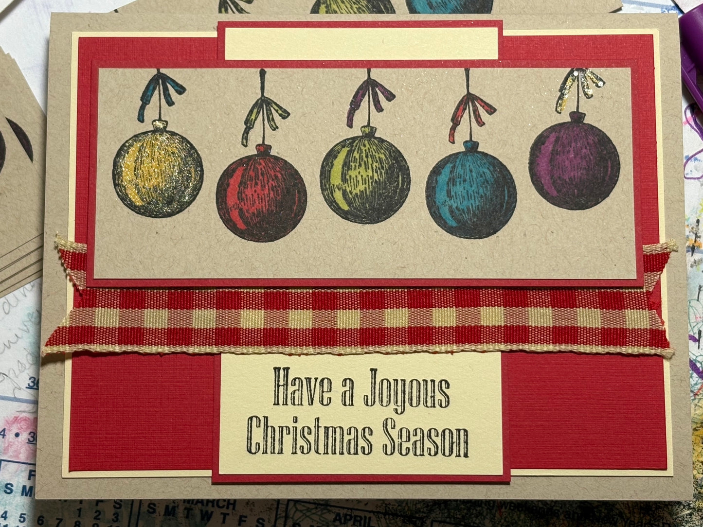 Christmas Ornaments Card