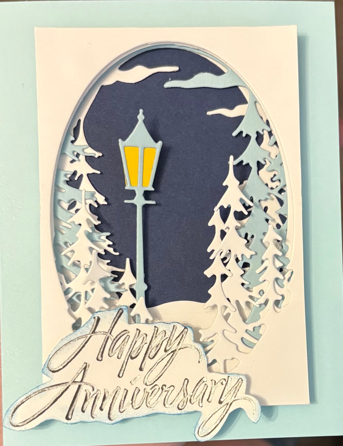 Wintry Scene Layered Card