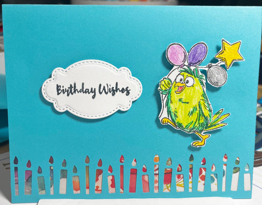 Party Bird Birthday Card