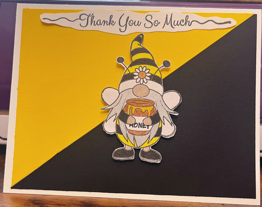 Thank You Gnome Birthday Card