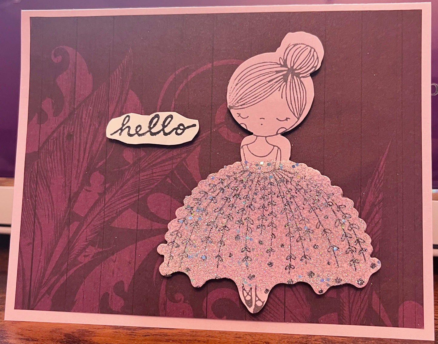 Hello Blank Card (Ballerina)