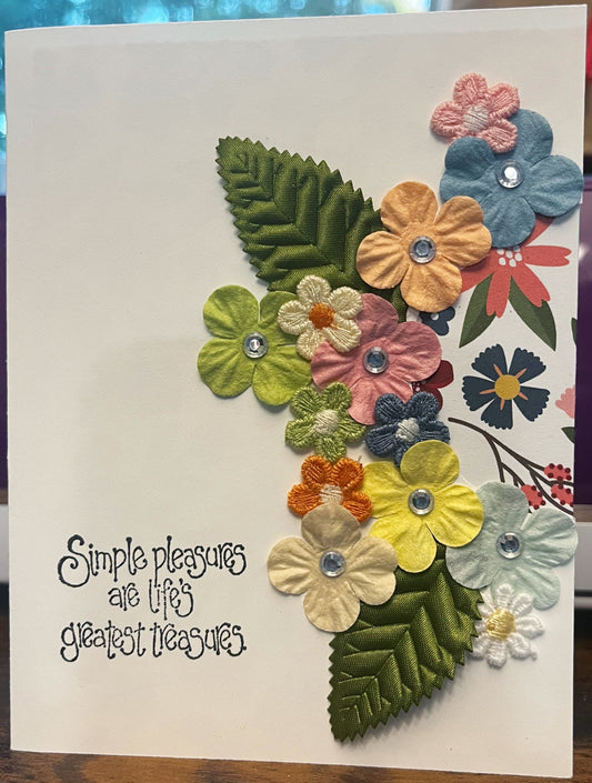Simple Pleasures Floral Card