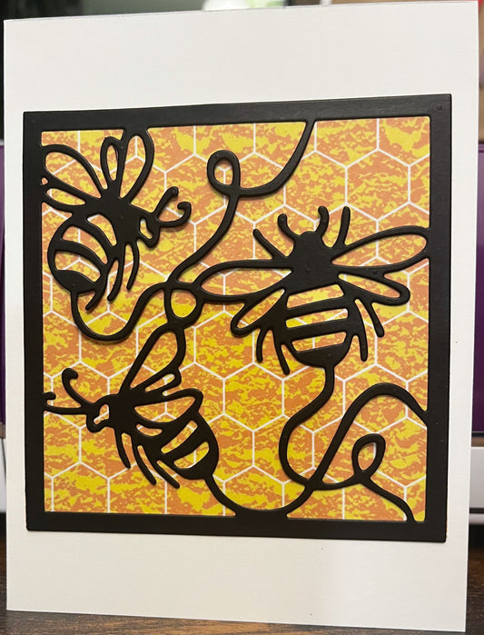Honey Bees Blank Card