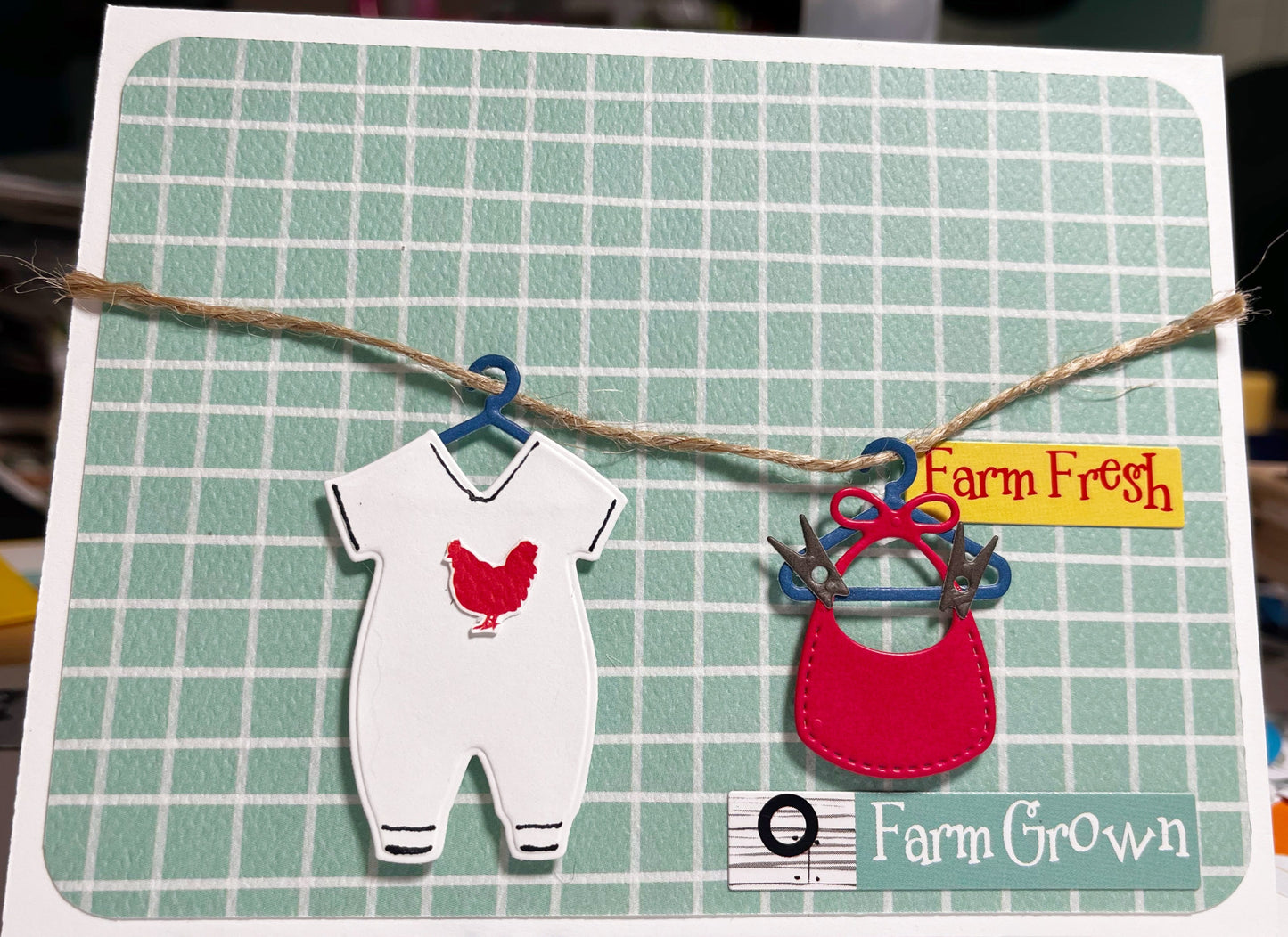 Farm Fresh, Farm Grown New Baby Card