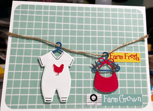 Farm Fresh, Farm Grown New Baby Card