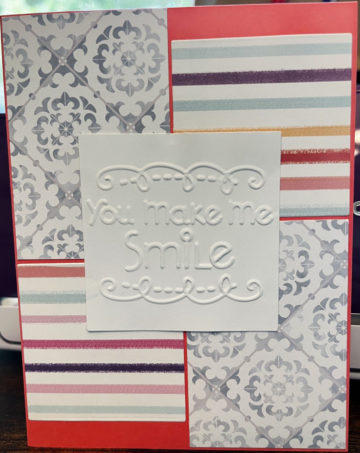 You Make Me Smile Blank Card